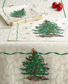 img 1 attached to Spode Christmas Fabric Tablecloth Round