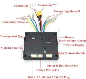 img 1 attached to Enhance Your Skateboarding Experience with the DIY Electric Skateboard ESC Kit: 10S 36V Longboard Controller + Dual Motors ESC Substitute + Remote Control