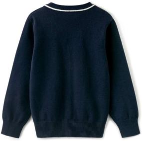 img 3 attached to 👕 Boys' Clothing - Curipeer V Neck Cardigan Sweater Uniform