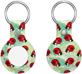 img 4 attached to 🔒 Protective AirTag Case Cover with Keychain Ring for Cat, Dog Collar, Keys, Luggage, Backpacks - Scratch Resistant (1-Pack)