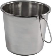 stainless steel buckets for pets, cleaning, 🔧 and food prep - grip grand rapids industrial products логотип