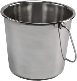 img 1 attached to Stainless Steel Buckets for Pets, Cleaning, 🔧 and Food Prep - GRIP Grand Rapids Industrial Products