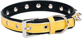 img 3 attached to 🐾 Aolove Spiked Studded Padded Leather Pet Collars: Ideal for Cats, Puppies, Small, Medium, & Large Dogs