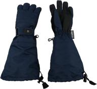 n'ice caps little kids 100g thinsulate elbow length waterproof snow gloves: warm & dry protection for children logo