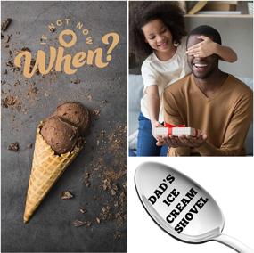 img 2 attached to 🍨 Engraved Dad's Ice Cream Shovel - Practical and Sturdy Stainless Steel Spoon