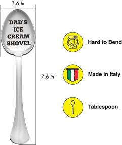 img 1 attached to 🍨 Engraved Dad's Ice Cream Shovel - Practical and Sturdy Stainless Steel Spoon