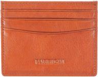 👛 premium calfskin leather blocking wallet by parrigai: sleek minimalist design logo