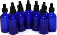 🔵 cobalt blue glass bottles droppers for lab & scientific use: quality and durability guaranteed логотип