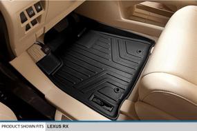 img 3 attached to Find the Perfect Fit: SMARTLINER Custom Floor Mats Set for 2013-2015 Lexus RX350/RX450h - All-Weather Protection in Sleek Black Design