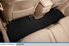 img 1 attached to Find the Perfect Fit: SMARTLINER Custom Floor Mats Set for 2013-2015 Lexus RX350/RX450h - All-Weather Protection in Sleek Black Design