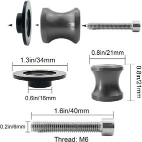 img 3 attached to YIMOPART Swingarm Motorcycle Sliders Universal Motorcycle & Powersports