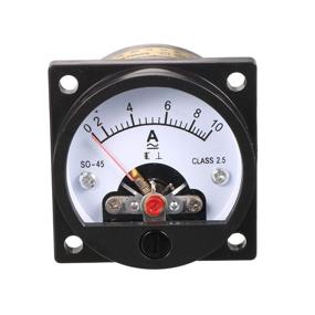 img 2 attached to 📊 uxcell Class 2.5 Accuracy AC 0-10A Round Analog Panel Meter Ammeter - Black