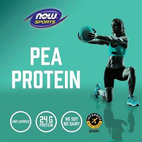 img 2 attached to 🌱 NOW Sports Nutrition Pea Protein 24g | Easy Digestion | Natural, Unflavored Powder | Beige 12 Oz