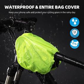 img 1 attached to 🚴 Waterproof Bike Front Frame Bag with Handlebar Phone Mount - ROCKBROS Cycling Accessories for Smartphones Up to 6.7'' with 360° Rotation Holder