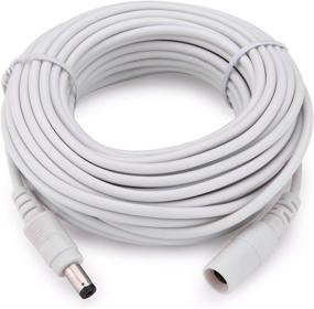 img 4 attached to 🔌 33ft Power Extension Cable for 12V DC Adapter Cord, Compatible with CCTV Security Camera IP Camera Standalone DVR - WildHD, DC5.5mm Plug (White)