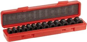 img 2 attached to 🔧 TEKTON 6-Point Impact Socket Set: 13-Piece, 3/8 Inch Drive (7-19 mm) - 47915