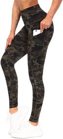 img 4 attached to 🏋️ THE GYM PEOPLE High-Waist Yoga Pants for Women with Pockets - Tummy Control Leggings for Running, Workout, and Yoga