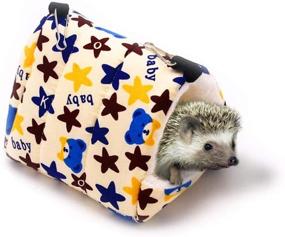 img 4 attached to 🐾 Winter Warm Small Animals Bed: Cozy Hedgehog Bed for Cute Hamsters, Guinea Pigs, Degus & Birds