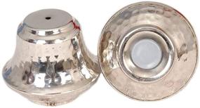 img 2 attached to Copper Salt and Pepper Shakers - Stainless Finish Canisters - Elegant Design - Set of 2 (Hammered Copper)