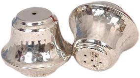 img 3 attached to Copper Salt and Pepper Shakers - Stainless Finish Canisters - Elegant Design - Set of 2 (Hammered Copper)