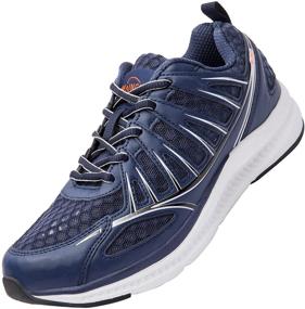 img 4 attached to MAINCH Men's Walking Breathable Fashion Sneakers: Unbeatable Comfort and Style