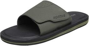 img 4 attached to NORTIV Memory Comfort Lightweight Men's Sandals: Optimized Shoes for Enhanced Comfort