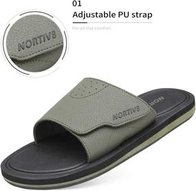 img 3 attached to NORTIV Memory Comfort Lightweight Men's Sandals: Optimized Shoes for Enhanced Comfort