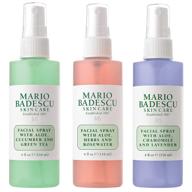 🌸 mario badescu spritz mist and glow facial spray collection trio: lavender, cucumber, rose – freshen, hydrate, and illuminate your skin! logo