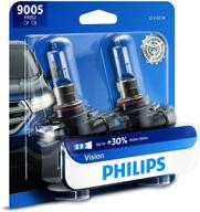 🚗 enhance your vehicle's visibility with philips automotive lighting 9005 vision upgrade headlight bulb - 2 pack logo