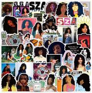 🎵 sza ctrl vinyl stickers (50pcs) - singer laptop stickers for water bottle, phone, luggage, skateboard, bike, guitar, bumper - cool waterproof decals logo