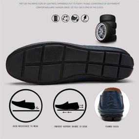 img 1 attached to Lapens Genuine LPMLFS1587 Bl40 Premium Men's Driving Shoes