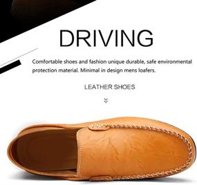 img 3 attached to Lapens Genuine LPMLFS1587 Bl40 Premium Men's Driving Shoes
