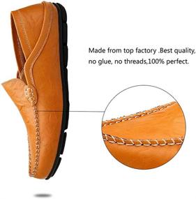 img 2 attached to Lapens Genuine LPMLFS1587 Bl40 Premium Men's Driving Shoes