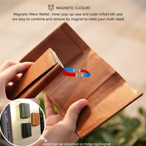 img 3 attached to 💼 Efficient ManChDa Magnetic Organizer: The Perfect Solution for Men's Wallets, Card Cases & Money Organizers