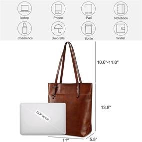 img 1 attached to 👜 S ZONE Women's Vintage Shoulder Handbags & Wallets with Enhanced Capacity for Totes