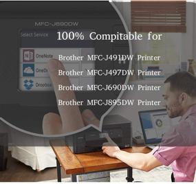 img 2 attached to JoyPrinting LC-3011 Ink Cartridges: High-Quality Compatible Brother LC3011 3011 for MFC-J491DW MFC-J497DW MFC-J690DW MFC-J895DW Printer, 5-Pack (2 Black, 1 Cyan, 1 Magenta, 1 Yellow)