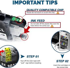 img 3 attached to JoyPrinting LC-3011 Ink Cartridges: High-Quality Compatible Brother LC3011 3011 for MFC-J491DW MFC-J497DW MFC-J690DW MFC-J895DW Printer, 5-Pack (2 Black, 1 Cyan, 1 Magenta, 1 Yellow)