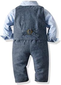 img 3 attached to Toddler Formal Classic Dresswear Outfit Boys' Clothing