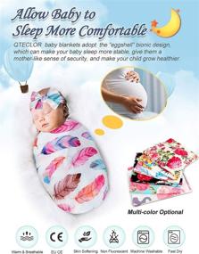 img 1 attached to 👶 Плед для новорожденных Feather-XL с ободком - невероятно мягкий унисекс пеленальный плед для малышей - идеальные подарки для мальчиков и девочек