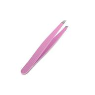 💖 y&r direct professional stainless steel slant tip tweezer - precision pink eyebrow tweezers for your daily beauty routine logo