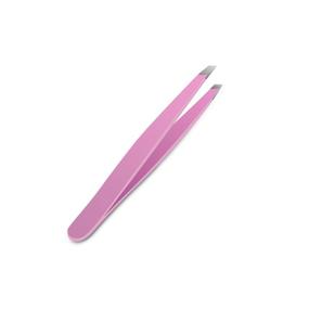 img 1 attached to 💖 Y&R Direct Professional Stainless Steel Slant Tip Tweezer - Precision Pink Eyebrow Tweezers for Your Daily Beauty Routine