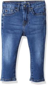 img 2 attached to 👖 Ultimate Comfort and Style: All Mankind Little Stretch Brushed Boys' Jeans Collection