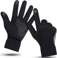 🧤 hicool touch screen winter gloves for men and women - thermal driving and running head gloves for outdoor sports, warm and stylish logo