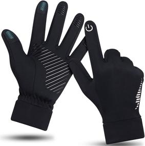 img 4 attached to 🧤 HiCool Touch Screen Winter Gloves for Men and Women - Thermal Driving and Running Head Gloves for Outdoor Sports, Warm and Stylish