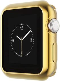 img 3 attached to Чехол Leotop для Apple Watch 44 мм 40 мм - мягкий чехол из пластика TPU с покрытием, ультралегкая и ударопрочная рамка для iWatch Series 6 5 4 SE (золотой, 44 мм)