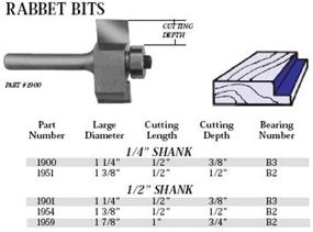 img 1 attached to Whiteside Router Bits 1959 Diameter: Precision Tools for Unmatched Routing Performance
