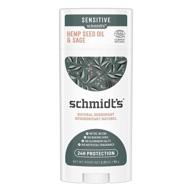 🌿 schmidt's aluminum-free natural deodorant: sage + vetiver for sensitive skin, 24h odor protection, vegan & cruelty-free, 3.25 oz logo