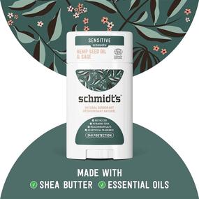 img 1 attached to 🌿 Schmidt's Aluminum-Free Natural Deodorant: Sage + Vetiver for Sensitive Skin, 24H Odor Protection, Vegan & Cruelty-Free, 3.25 oz