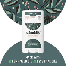 img 2 attached to 🌿 Schmidt's Aluminum-Free Natural Deodorant: Sage + Vetiver for Sensitive Skin, 24H Odor Protection, Vegan & Cruelty-Free, 3.25 oz