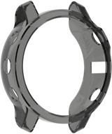 📱awaduo тпу прозрачный защитный чехол для garmin fenix 6s - мягкий и прочный, черный tpu логотип